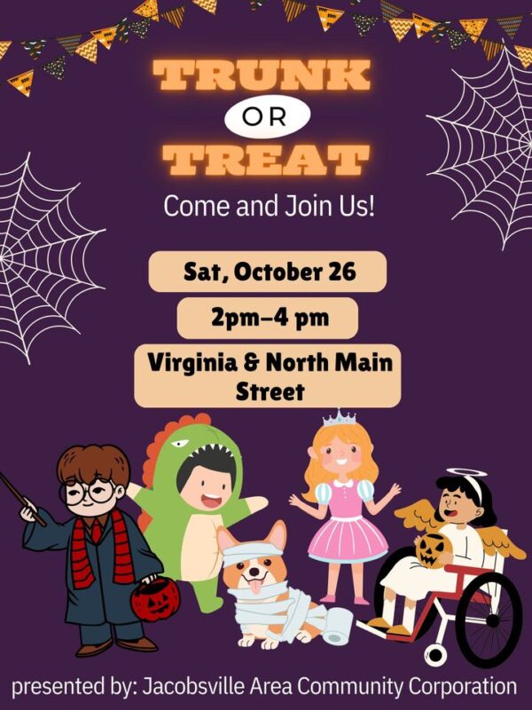 jacobsville trunk or treat flyer