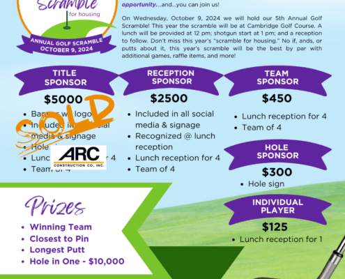 Golf Scramble Flyer and Registration Form