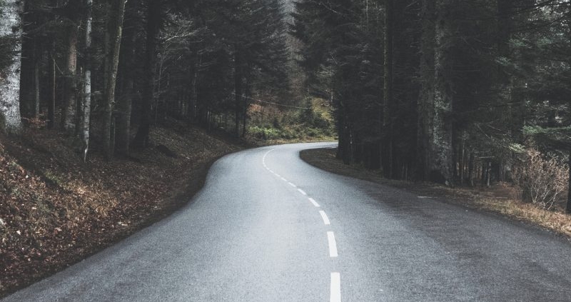 Picture of an empty road with the ECHO logo